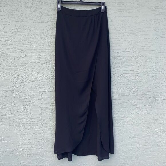 Express Stylist Super High Waisted Side Slit Midi Pencil Skirt Sz 00 - Picture 1 of 7